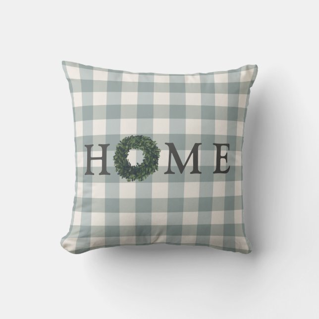Snyggten Farmhouse Gingham Kudde (Framsida)