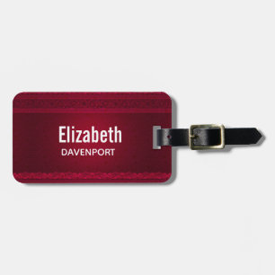 Snyggten finare & Elegant Red Background Bagagebricka
