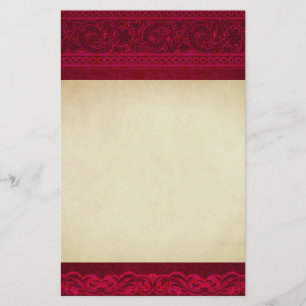 Snyggten finare & Elegant Red Background Brevpapper