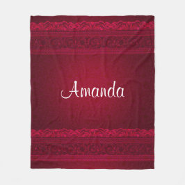 Snyggten finare & Elegant Red Background Fleecefilt