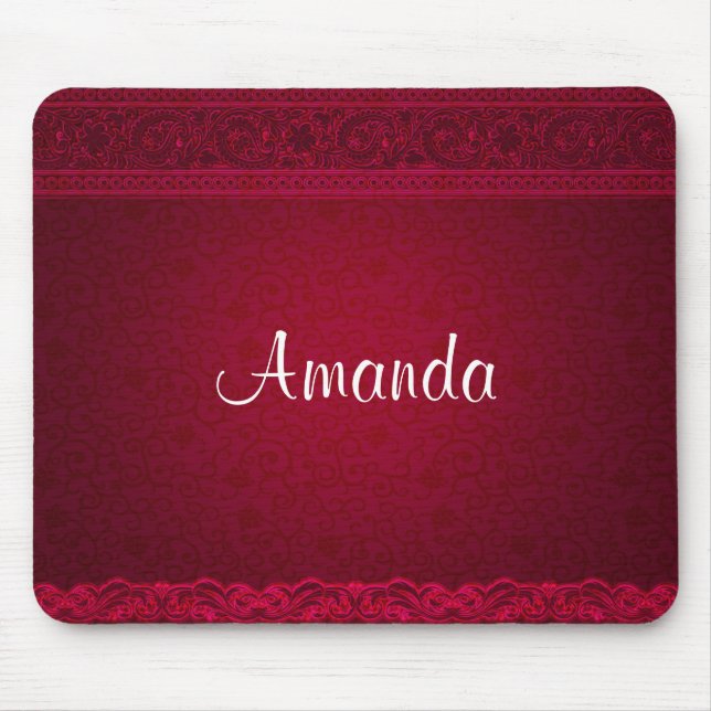 Snyggten finare & Elegant Red Background Musmatta (Framsidan)