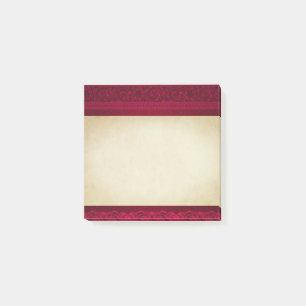 Snyggten finare & Elegant Red Background Post-it Block