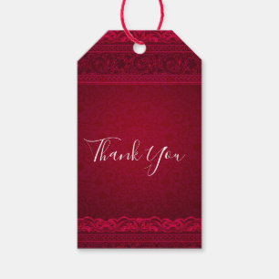 Snyggten finare & Elegant Red Background Presentetikett