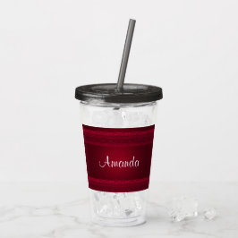 Snyggten finare & Elegant Red Background Take Away Mugg