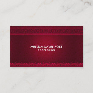 Snyggten finare & Elegant Red Background Visitkort