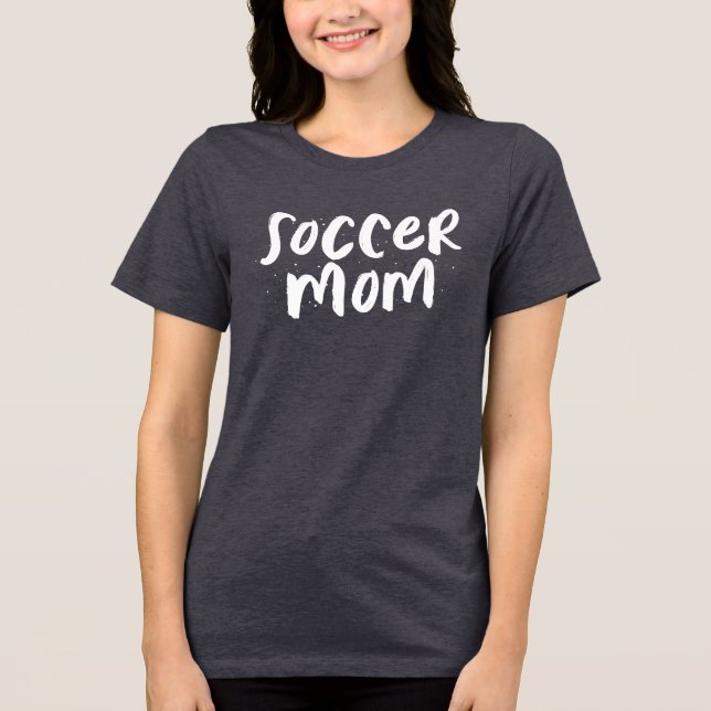 Snyggten för trendiget i Fotboll i mamma T Shirt (Framsida)