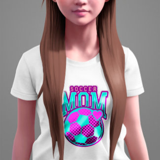 Snyggten för trendiget i Fotboll i mamma T Shirt