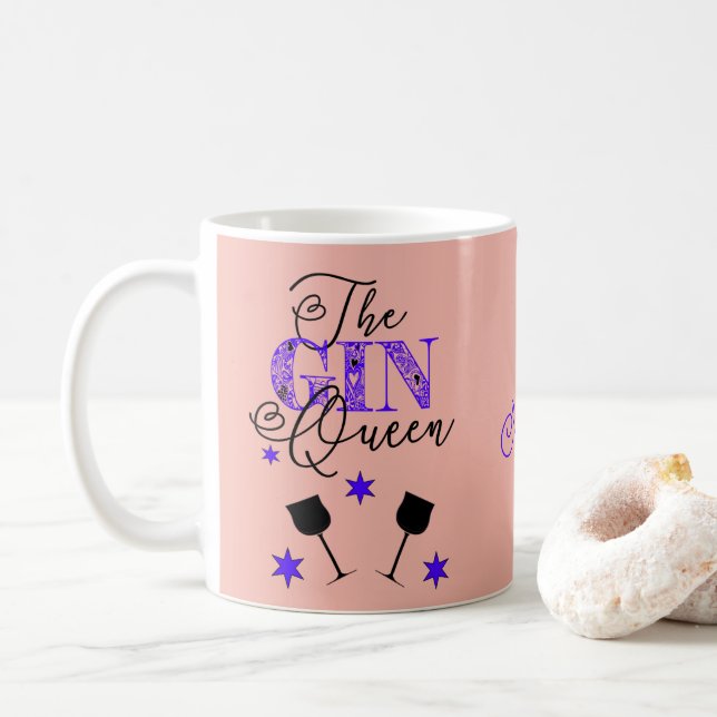 Snyggten Gin Queen Rosa Kaffemugg (Med munk)