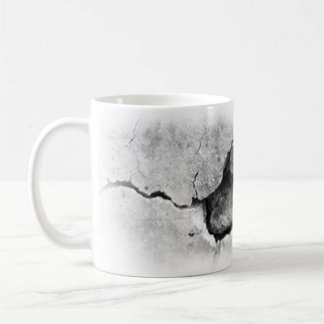 Snyggten har ett svårt konstnärligt foto-design kaffemugg (Vänster)