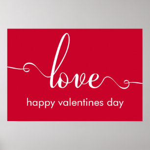 snyggten Kärlek Poster Valentines day