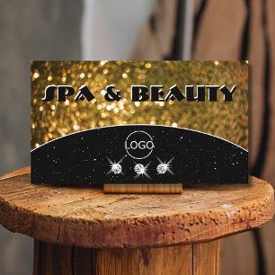 Snyggten Lägg till Logotyp för Luxury Black Guld G Visitkort