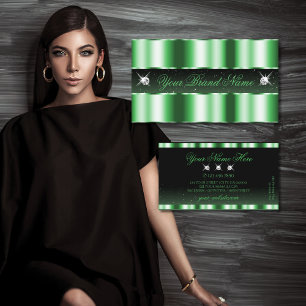 Snyggten Luxury Emerald Grönt Black Gnistra Jewels Visitkort