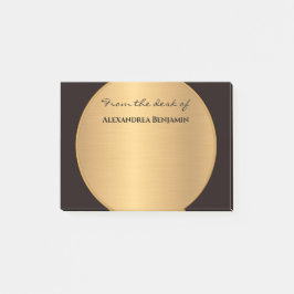 Snyggten Modern Black Guld Elegant Analize Post-it Block