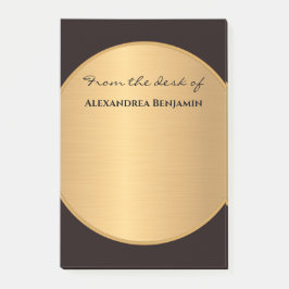 Snyggten Modern Black Guld Elegant Analize Post-it Block