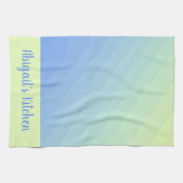 Snyggten Ombre för Gult av personlig blå Grönt Kökshandduk