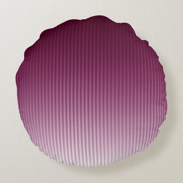 Snyggten Övertoning Coola Trendig Red Rand Mönster Rund Kudde (Baksidan)