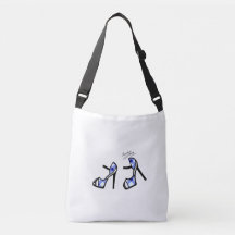 Snyggten skor trycket - indigoblå pläd