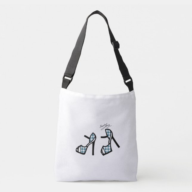 Snyggten skor trycket - krickapläd axelväska (Framsida)