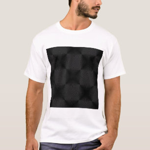 Snyggten svart cirklar design t-shirt