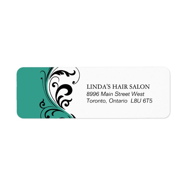 Snyggtens adressetikett för returadress etikett (Framsidan)