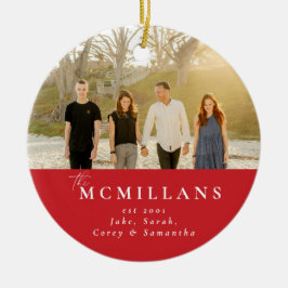 Snyggtens efternamn Helgdag-jul i Mönster Julgransprydnad Keramik