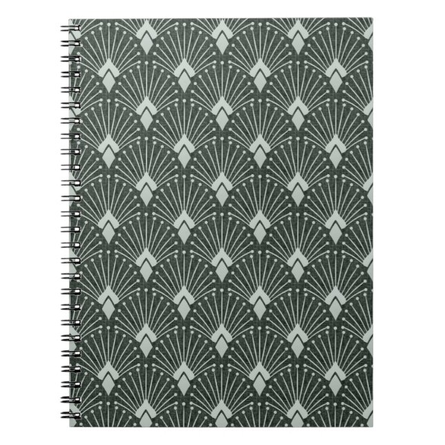 Snyggtens geometriska mönster, art deco. anteckningsbok (Framsidan)