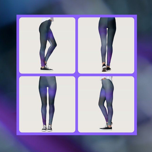 Snyggtens Lila och Grått Leggings (Skapare uppladdad)
