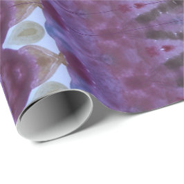 Snyggtens Lila och Grönt Designat presentpapper