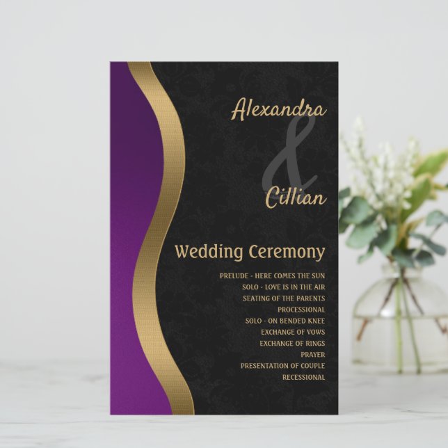 Snyggtens Lila och Guld (Stående Fram)