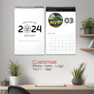 Snyggtens minimalistiska väggkalender för företag kalender