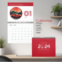 Snyggtens minimalistiska väggkalender för företag kalender