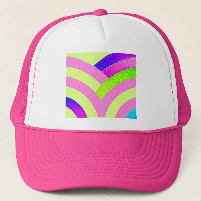 snyggtens moderna chic-chevron truckerkeps (Framsida)