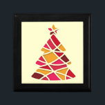 Snyggtens moderna konst Julgran Minnesask<br><div class="desc">En perfekt till jul med modern konst Julgran. Träd är färgstarkt och själviskt i inspiration och innefattar färgen rött,  rosa,  krimson och guld. Var snyggt,  höft,  elegant och fest den här julen med den här söta designen av träd. Perfekt att boxa julklappar i!</div>