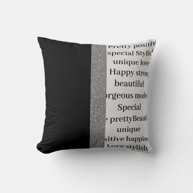 Snyggtens moderna unika kudde (Framsida)