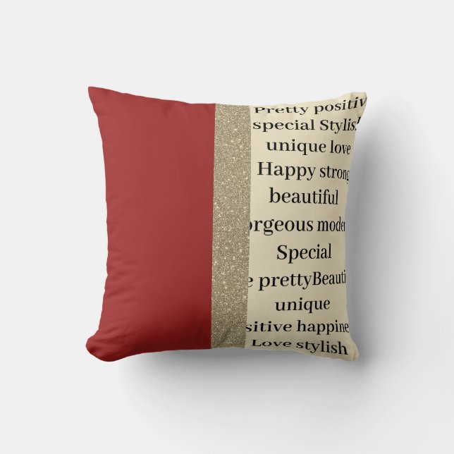 Snyggtens moderna unika kudde (Framsida)