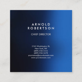 Snyggtens Mörk blått moderna Professionell Fyrkantigt Visitkort