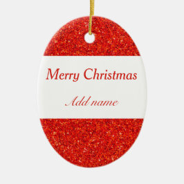 Snyggtens personlig - lägg till namn-julprydnad julgransprydnad keramik