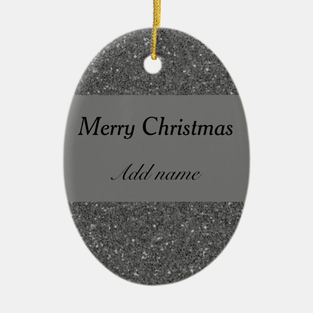 Snyggtens personlig - lägg till namn-julprydnad julgransprydnad keramik (Framsidan)