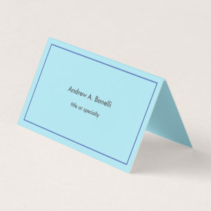 Snyggtens Professionell Modern Light Blue Visitkort