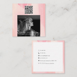 Snyggtens QR-kodmodelldansare personliga Fyrkantigt Visitkort