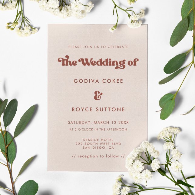 Snyggtens reflektor rosa bröllop inbjudningar (Skapare uppladdad)