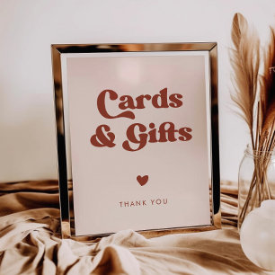 Snyggtens reflextecken Peach Rosa Cards & Gifts Poster