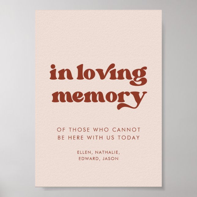 Snyggtens Rosa i bröllop-minnestecknet Lös minne Poster (Framsidan)