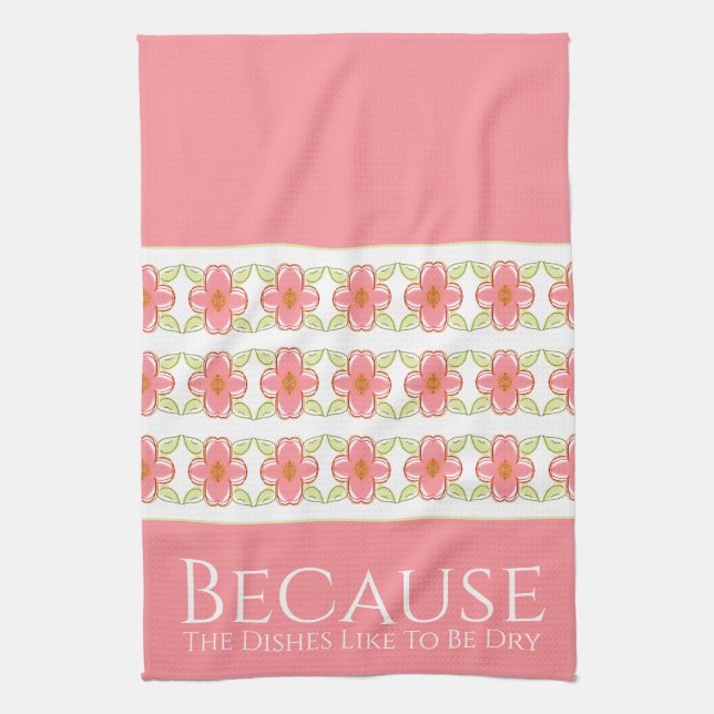 Snyggtens  Rosa Kökshandduk (Vertikal)