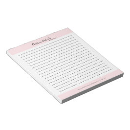 Snyggtens Rosa - minimalistlås Anteckningsblock