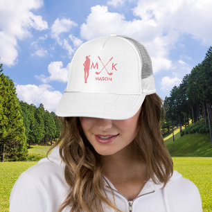 Snyggtens Rosa Modern Dam Golf Player Keps