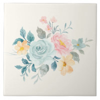 Snyggtens Rosa och Blå blomma Bouquet