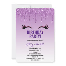 Snyggtens Rosa och svarta ögonfransar på Glitter n