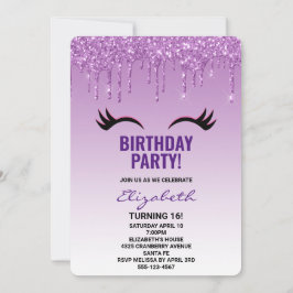 Snyggtens Rosa och svarta ögonfransar på Glitter n Inbjudningar