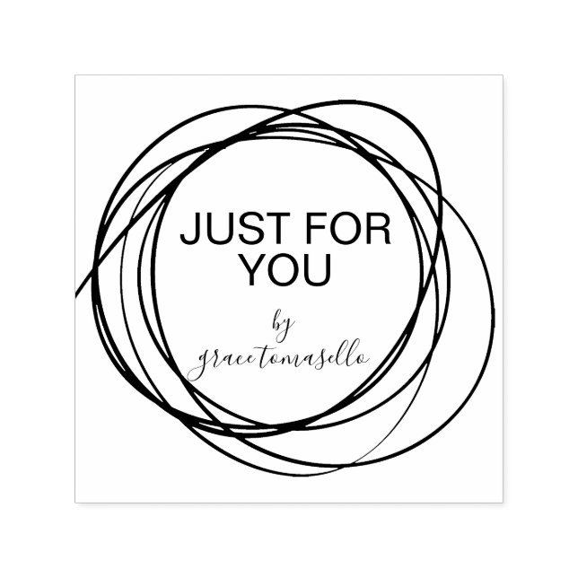 Snyggtens skript bara för dig efter Personlig Självfärgande Stämpel (Design)